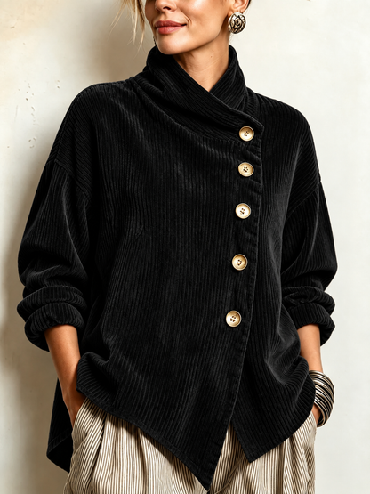 Rebecca™ | Corduroy Button-Up Top