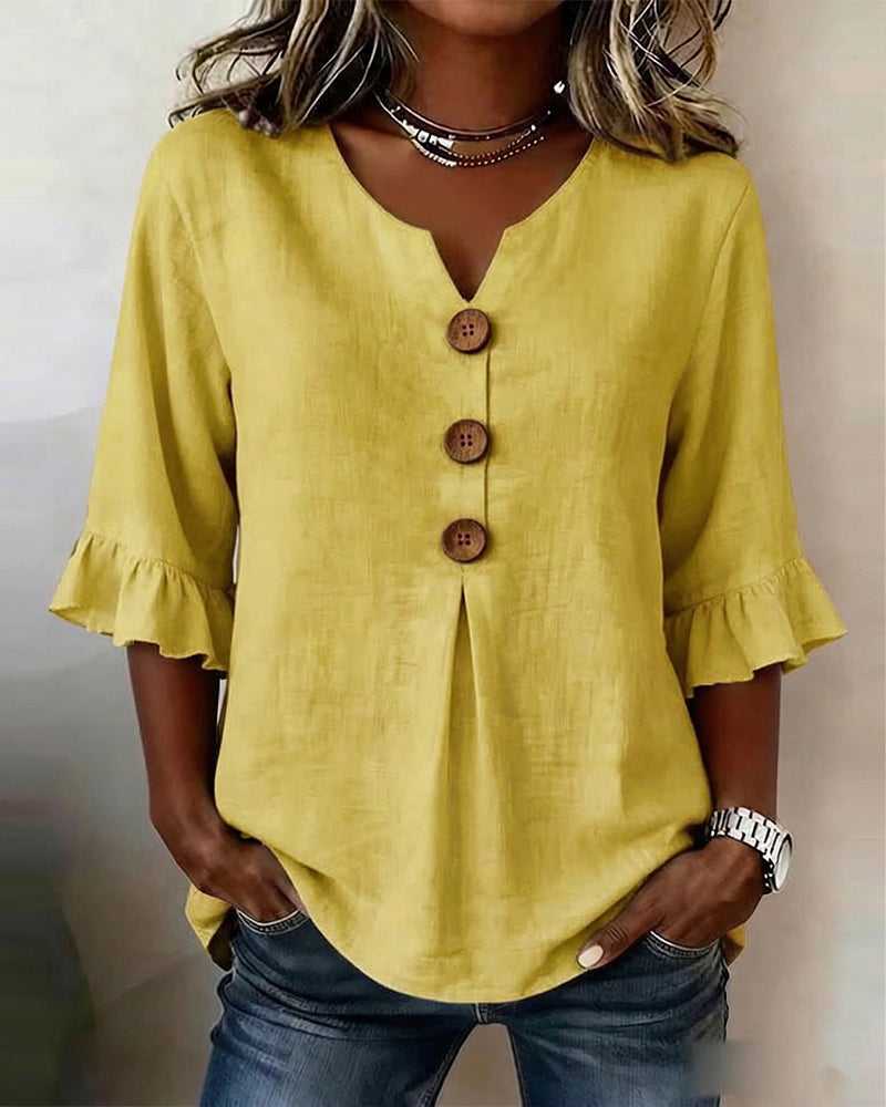 Sage | Linen Cotton Blouse