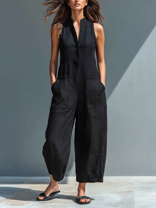 Celeste | Elegant Sleeveless Jumpsuit
