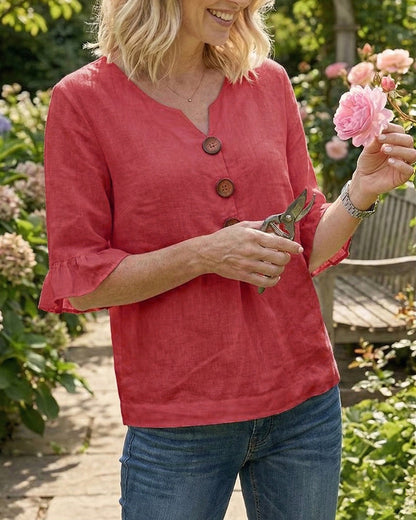 Sage | Linen Cotton Blouse