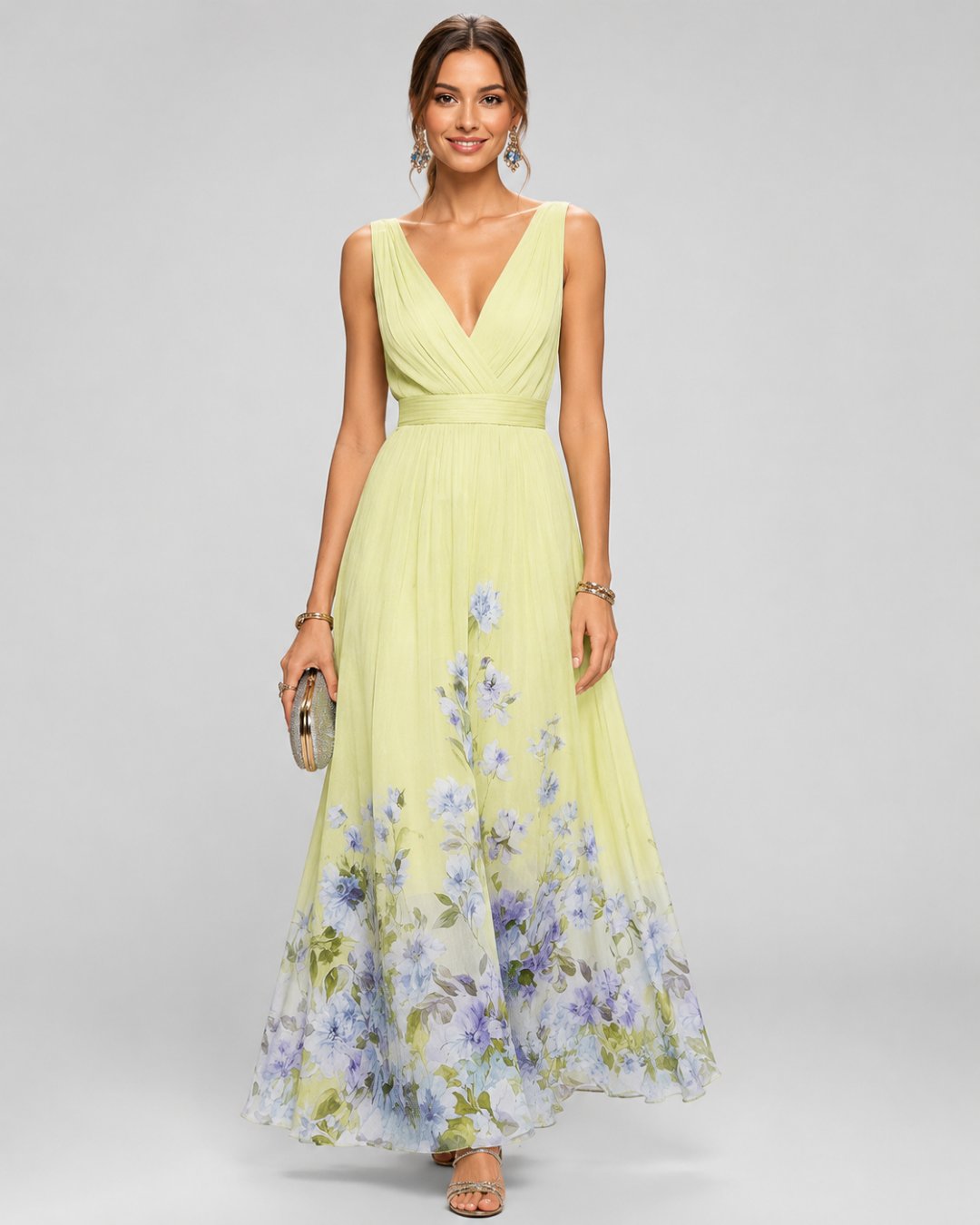 Gloria | Sleeveless A-Line Maxi Dress