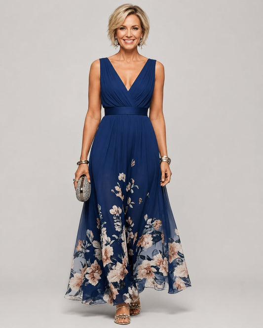 Gloria | Sleeveless A-Line Maxi Dress