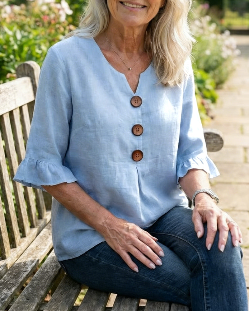 Sage | Linen Cotton Blouse