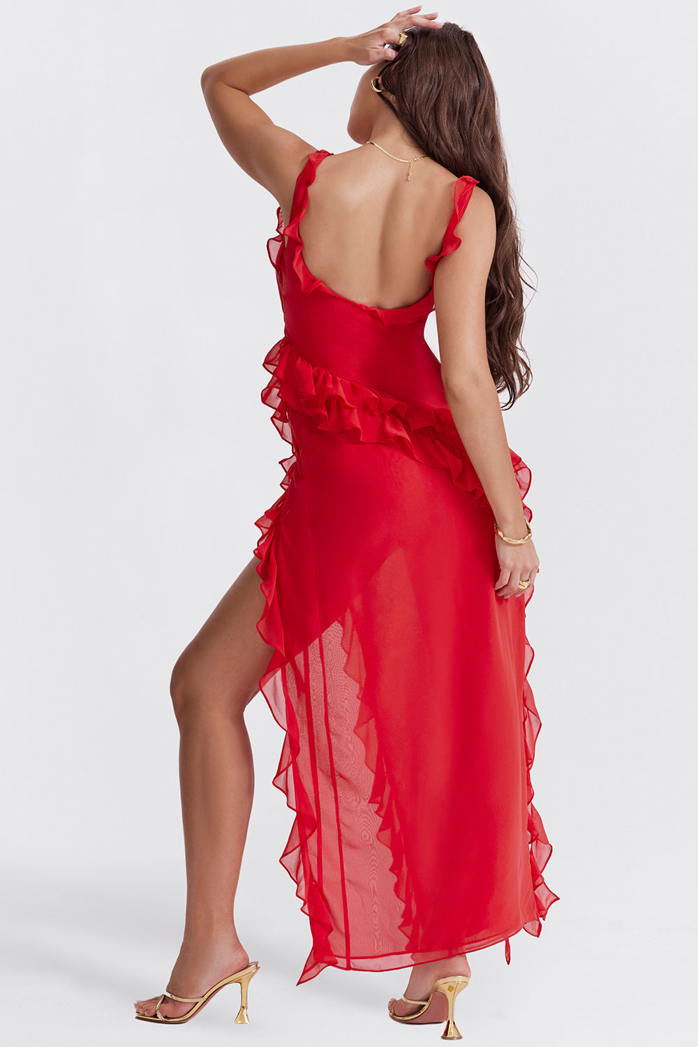 Arielle™ | Women’s Elegant Ruffle Maxi Dress