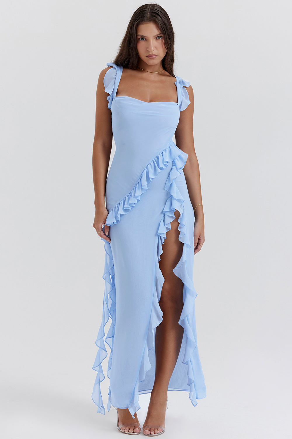 Arielle™ | Women’s Elegant Ruffle Maxi Dress