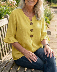 Sage | Linen Cotton Blouse