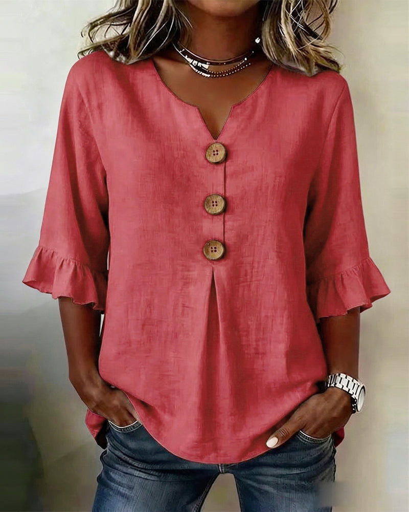 Sage | Linen Cotton Blouse