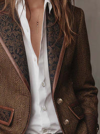Jacqueline™ | Tailored Herringbone Blazer