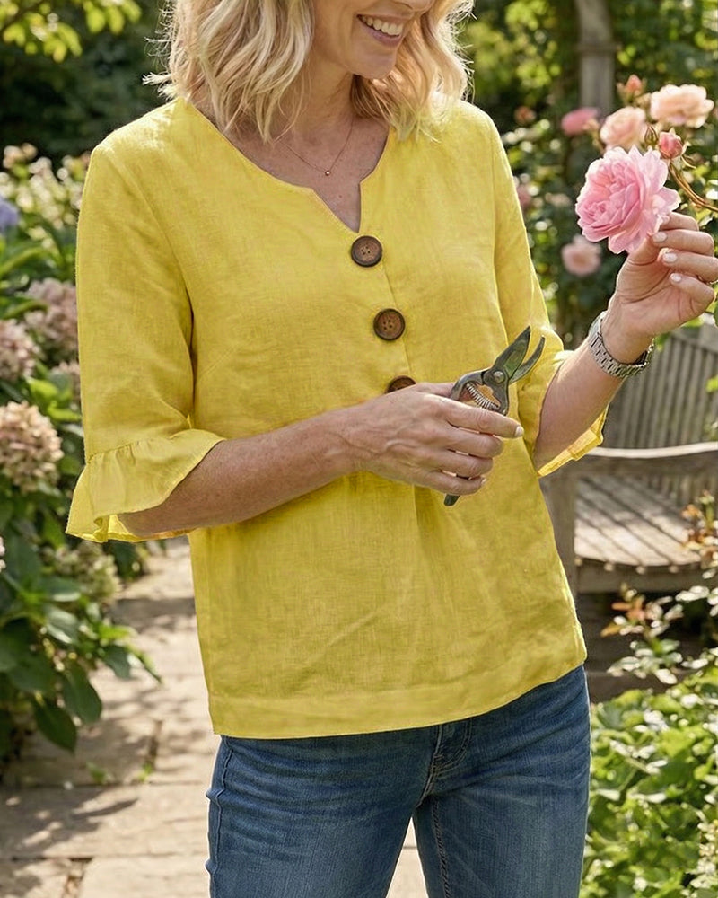 Sage | Linen Cotton Blouse