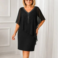 Margaret™ | Elegant Draped Dress