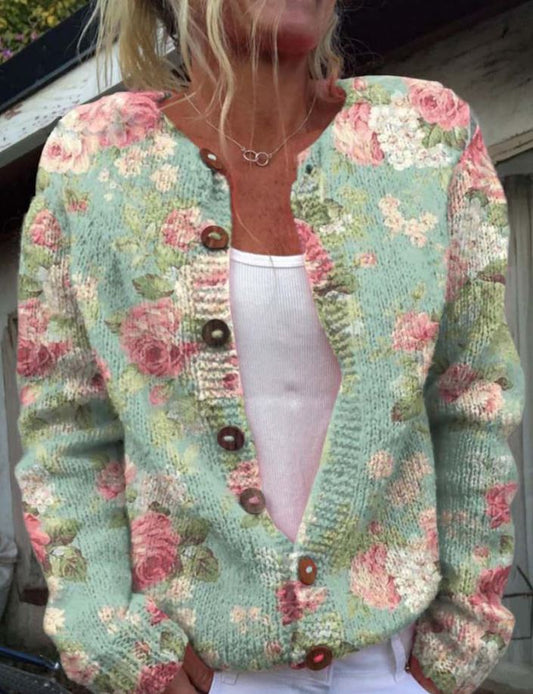 Merryn | Women’s Elegant Floral Print Cardigan