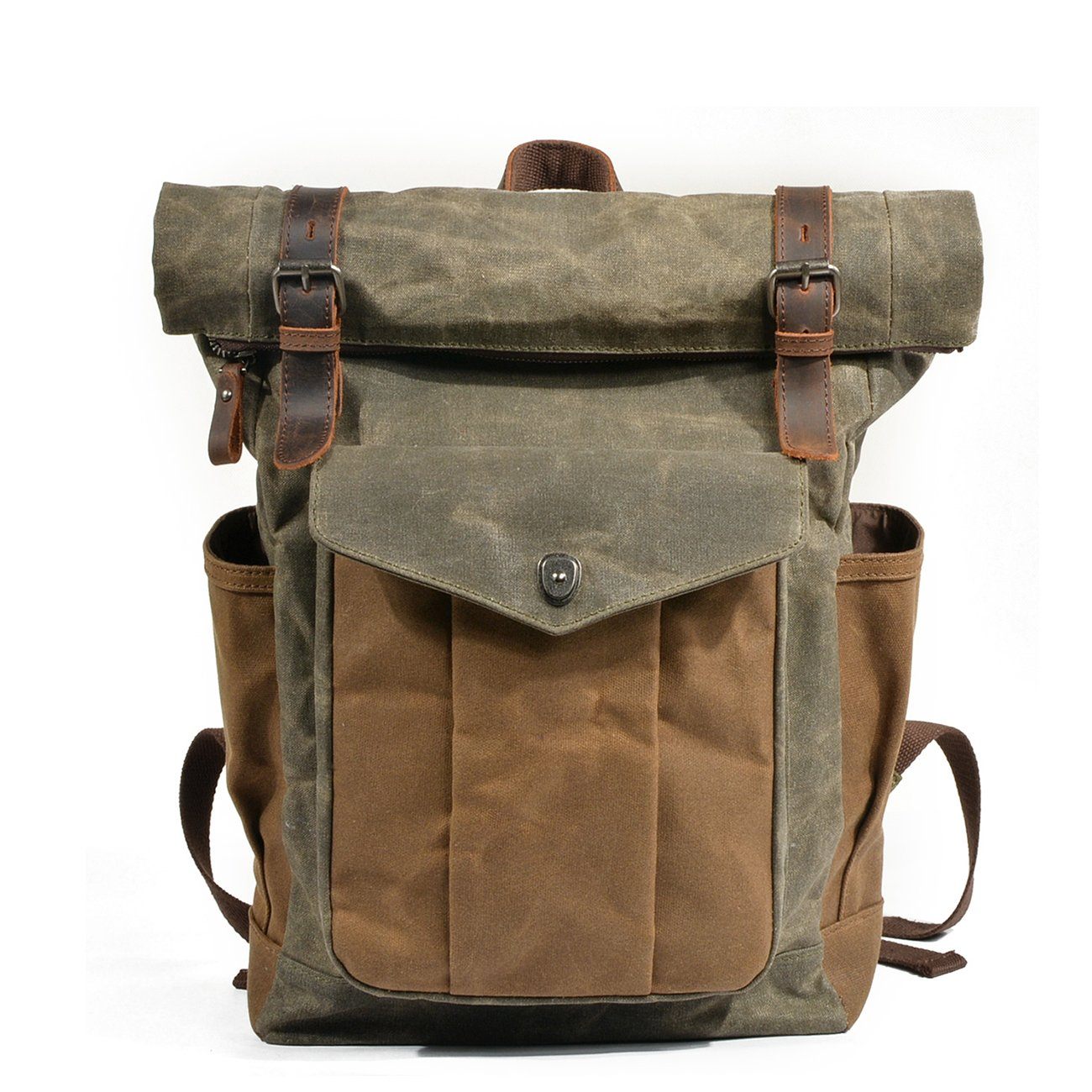 Waxed Canvas Rolltop Backpack | MARSEILLE