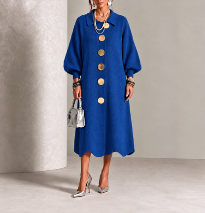 Norma | Long Sleeve Button-Down Dress