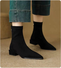 Margot™ | Suede Pointed-Toe Ankle Boots