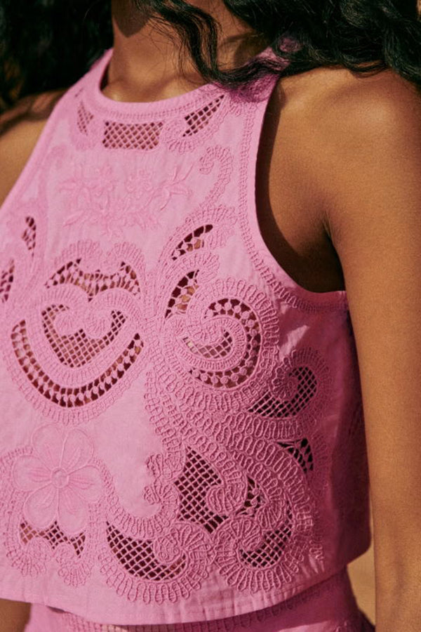 Moise | Women's Pink Lace Set