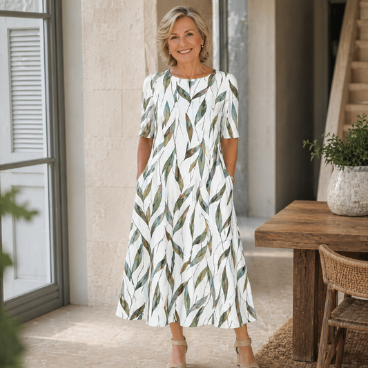Diane | Effortless Floral Midi Dress