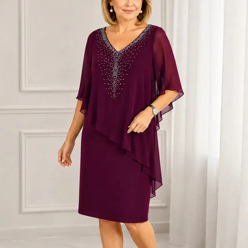 Margaret™ | Elegant Draped Dress