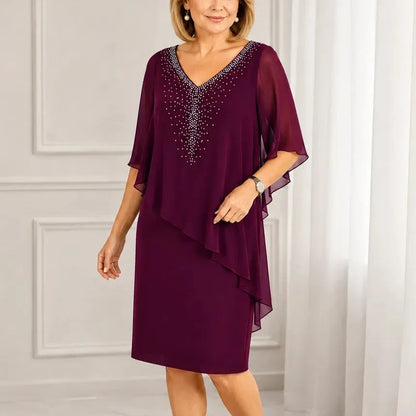 Margaret™ | Elegant Draped Dress