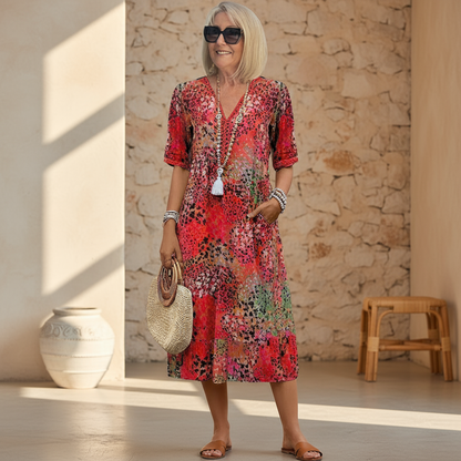 VERONICA | VIBRANT MIDI DRESS