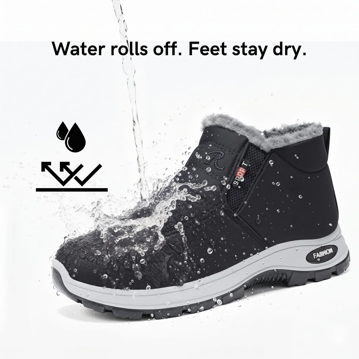 Marilyn™ | Quilted Waterproof Slip-On Ankle Boots