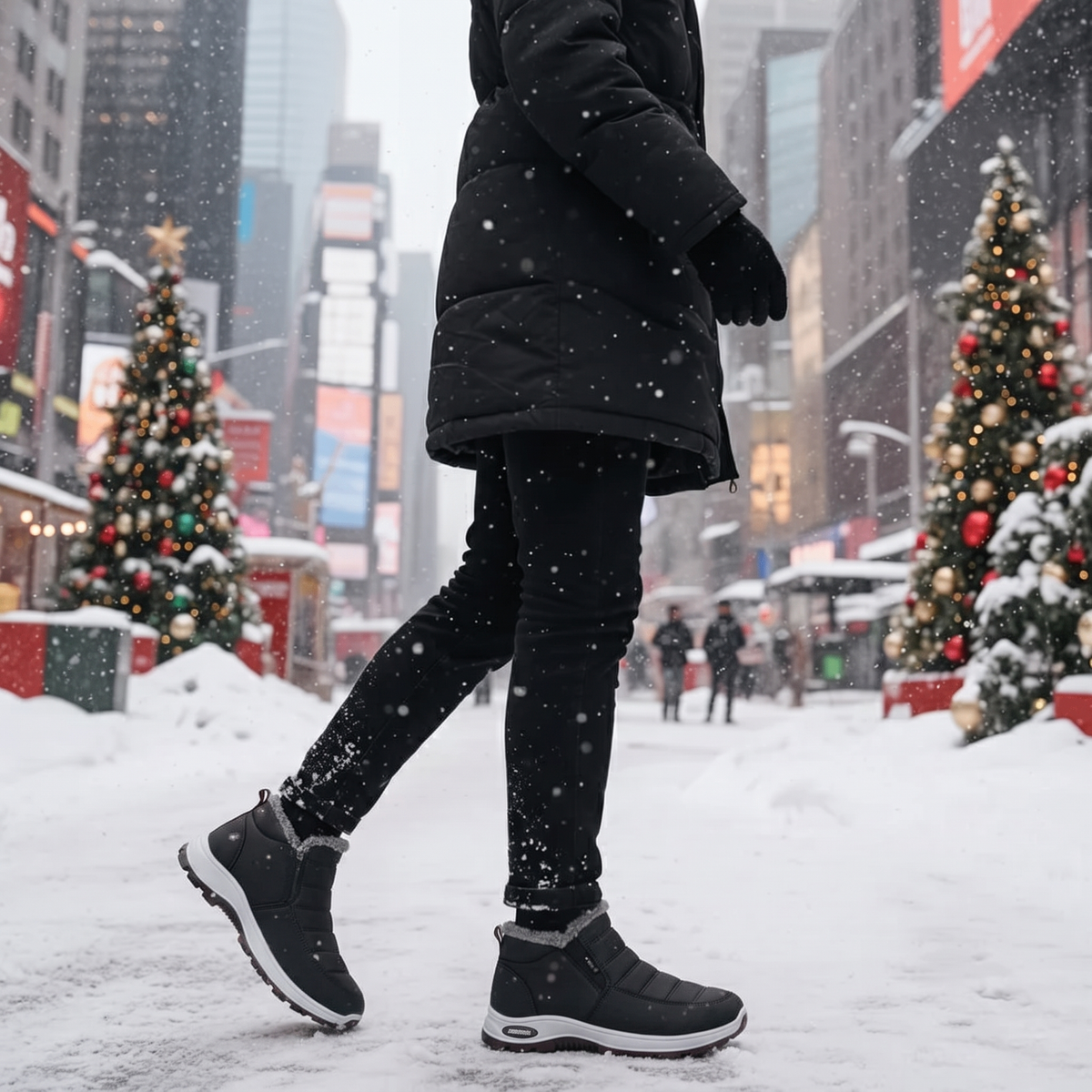 Marilyn™ | Quilted Waterproof Slip-On Ankle Boots