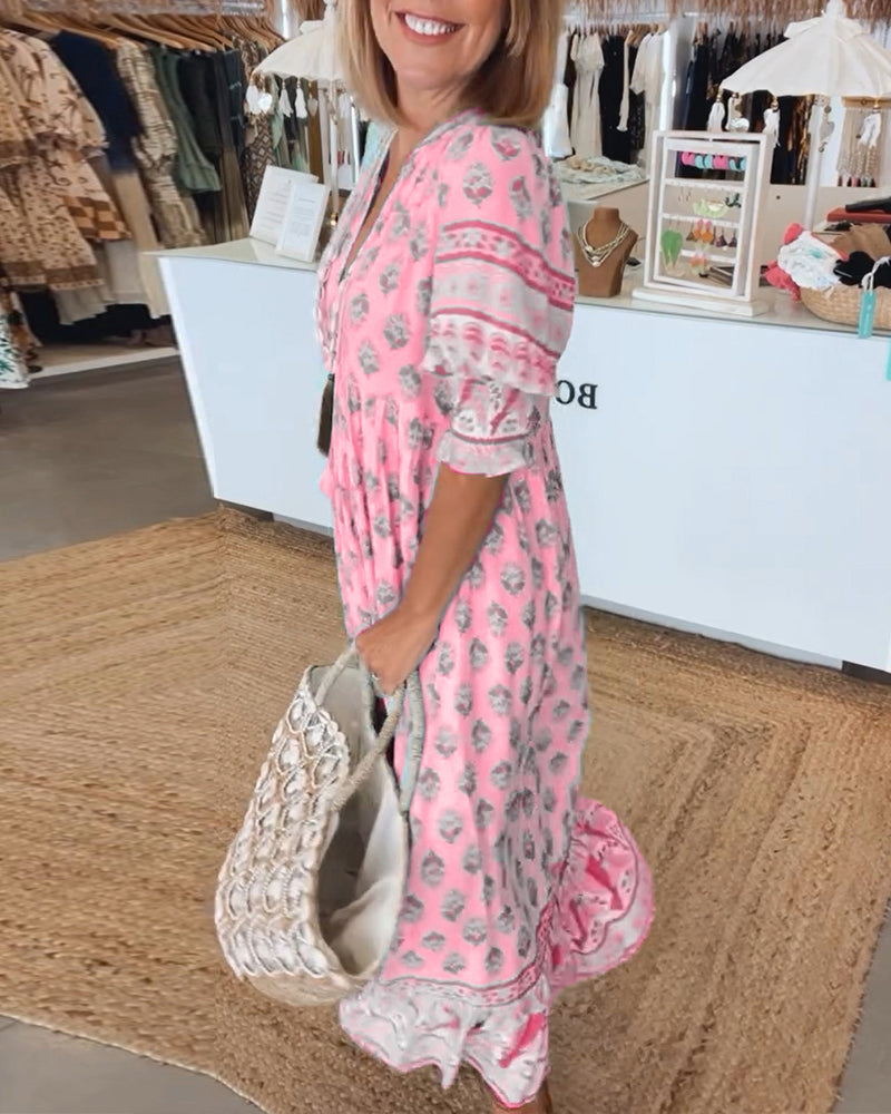 Viviana | Women’s Radiant Floral Spring/Summer Dress