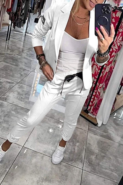 Caitlin | Relaxed Solid Color Two-Piece Set for Women