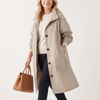 Sabrina™ | Classic Hooded Trench Coat