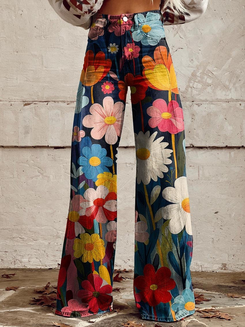 Brenna | Vintage Artistic Design Trousers