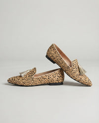 Diane™ | Cheetah Print Loafers with Gold Tassels