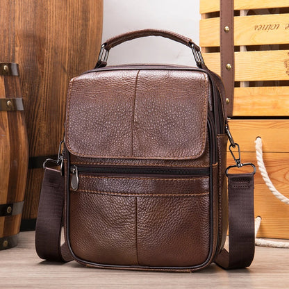 ALESSIO | Men's Leather Shoulder Straps Bag