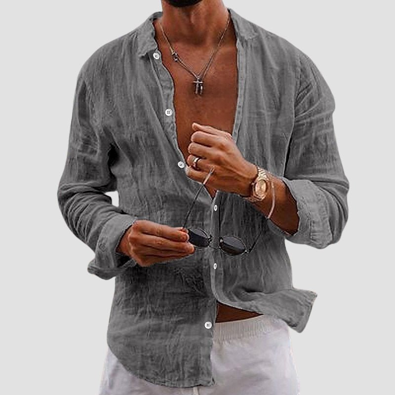 Marco De Luca™ | Men’s Apulia Linen Shirt