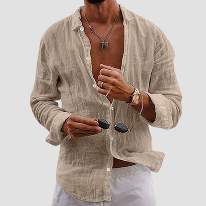 Marco De Luca™ | Men’s Apulia Linen Shirt