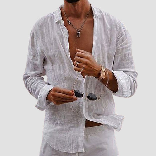 Marco De Luca™ | Men’s Apulia Linen Shirt