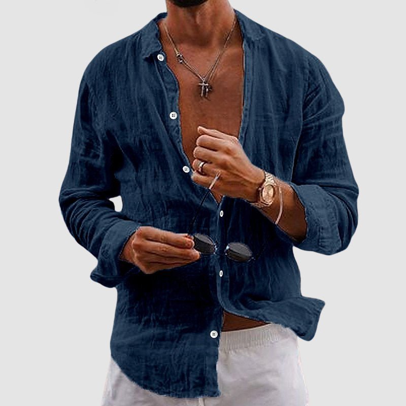 Marco De Luca™ | Men’s Apulia Linen Shirt