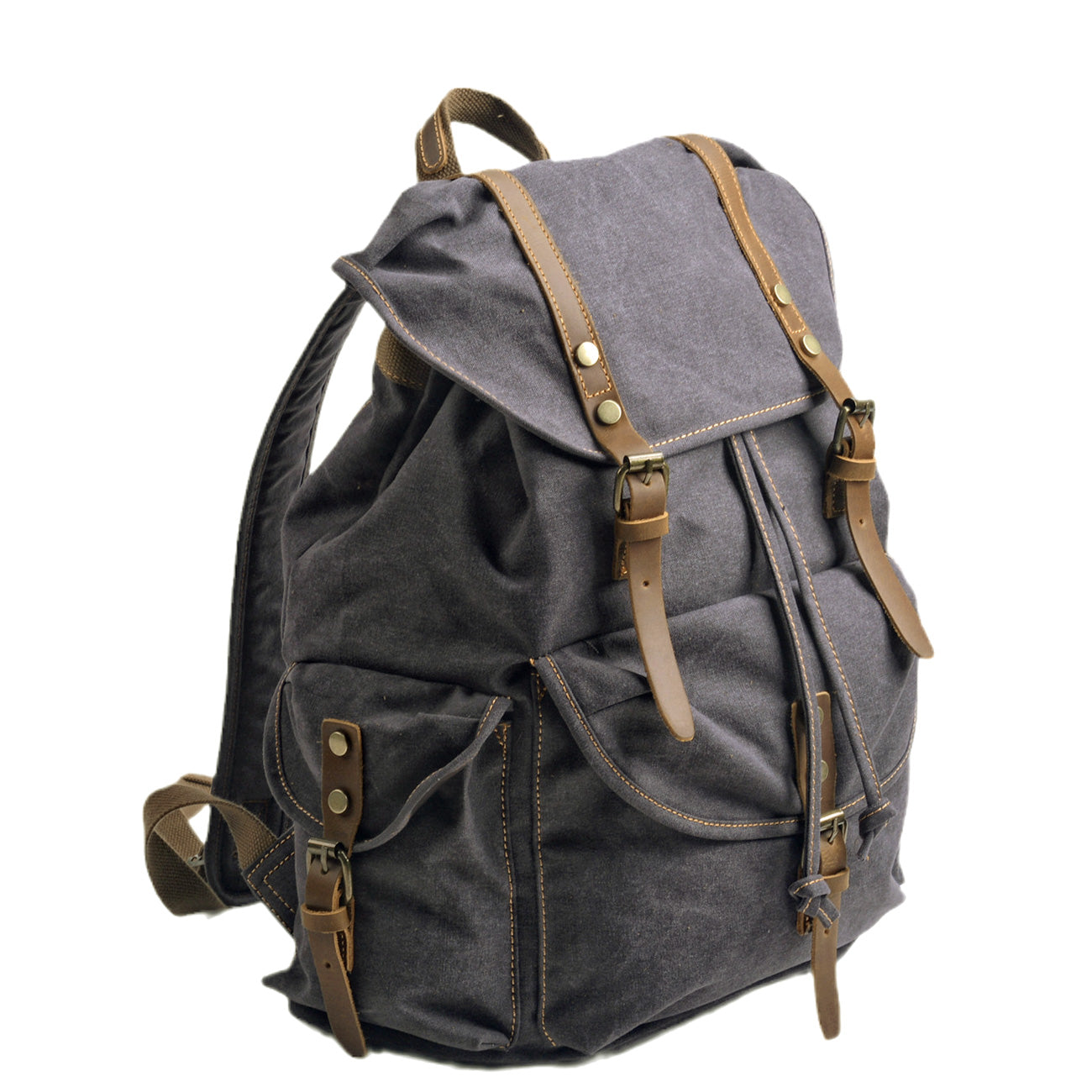 Military Canvas Backpack | INTERLAKEN