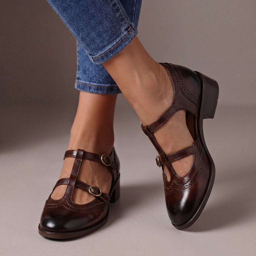Beatrice™ | Classic Leather Mary Jane Shoes