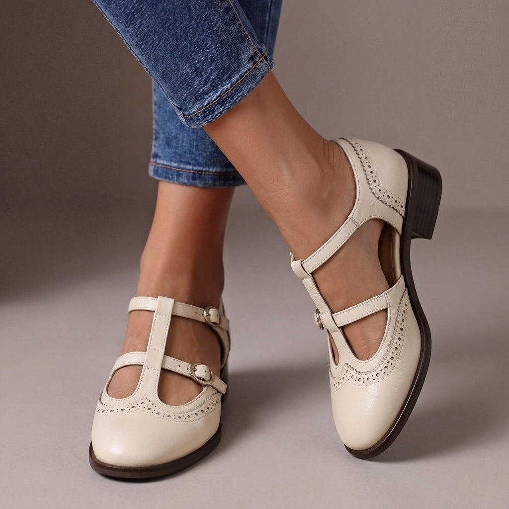 Beatrice™ | Classic Leather Mary Jane Shoes