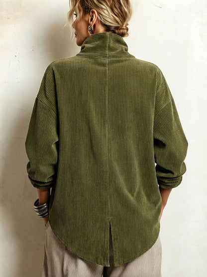 Rebecca™ | Corduroy Button-Up Top
