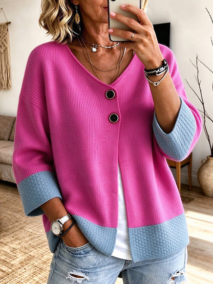 Lauren™ | Color-Block Knit Cardigan