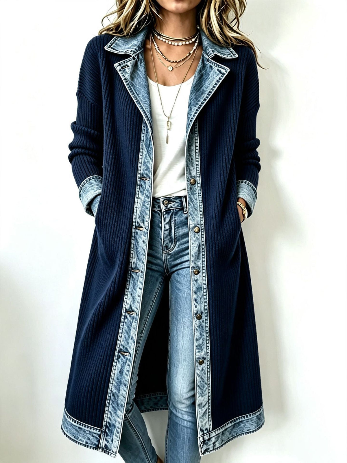 Brielle™ | Casual Longline Knit Cardigan