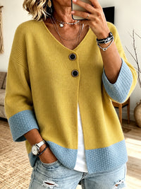 Lauren™ | Color-Block Knit Cardigan