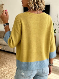 Lauren™ | Color-Block Knit Cardigan