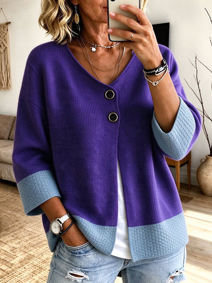 Lauren™ | Color-Block Knit Cardigan