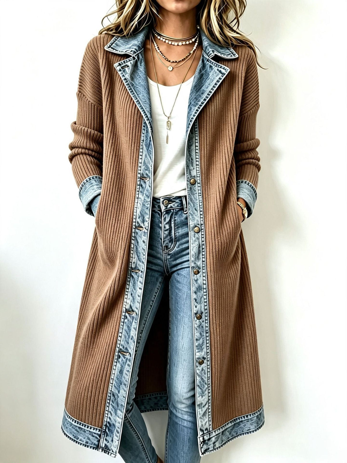Brielle™ | Casual Longline Knit Cardigan