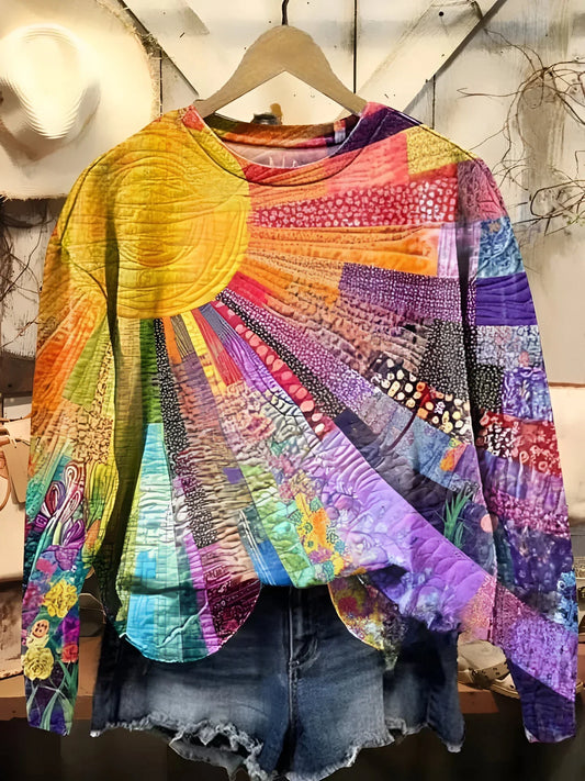 Quirine - Colorful Sun Sweatshirt