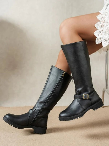 Patricia™ – Long Boots with Side Zipper