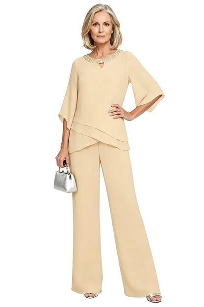Victoria™ | Sophisticated Relaxed-Fit Formal Pants Set