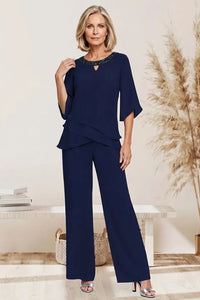 Victoria™ | Sophisticated Relaxed-Fit Formal Pants Set