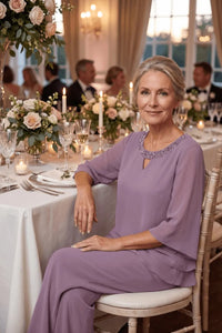 Victoria™ | Sophisticated Relaxed-Fit Formal Pants Set